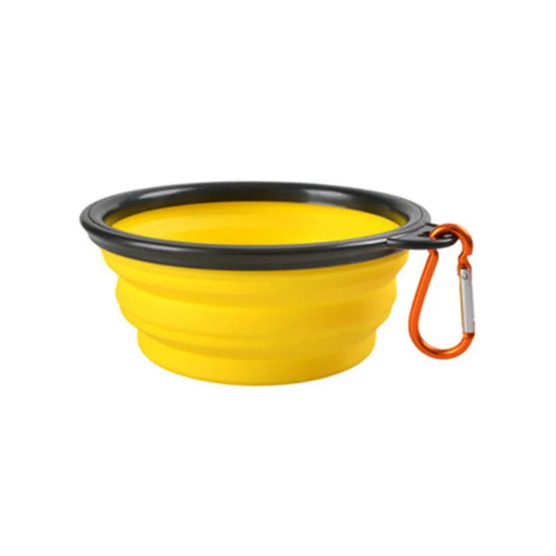 Portable Collapsible Dog Travel Bowl — TPR Silicone Food & Water Feeder, 9 Sizes