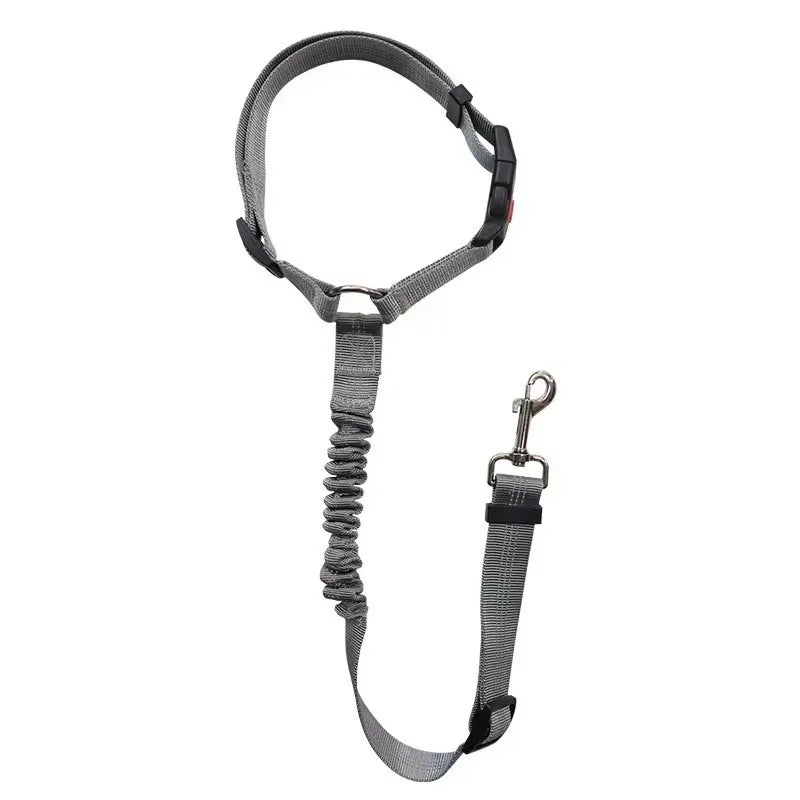 Telescopic Dog Car Seat Belt — Anti-Burst Shock-Absorbing Safety Strap