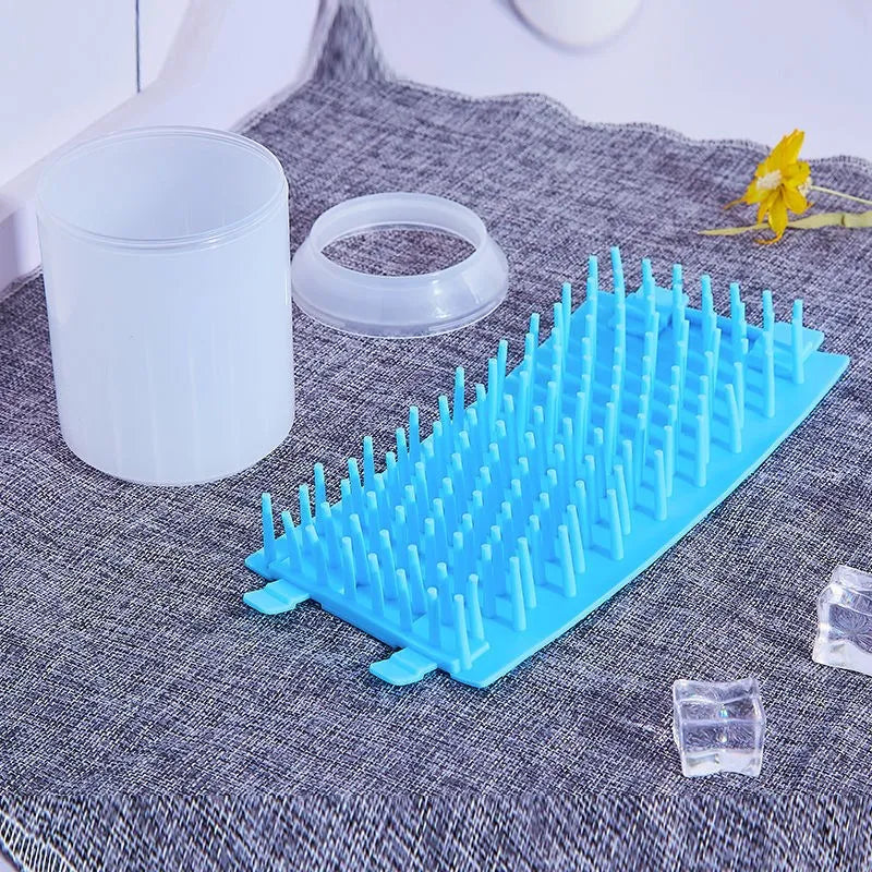 Portable Dog Paw Cleaner Cup — Soft Silicone Foot Washing Brush, 9 Sizes