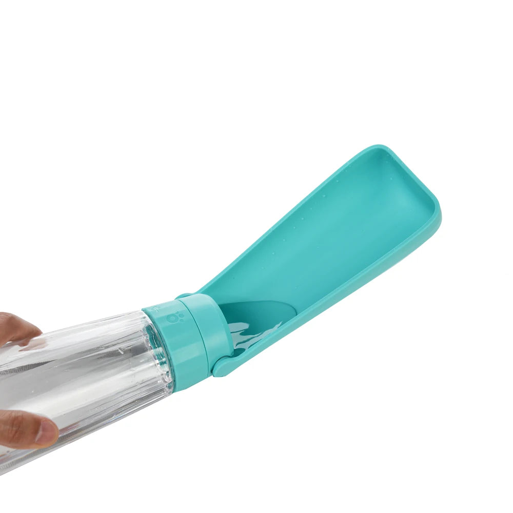 Outdoor Portable Dog Water Bottle with Drinking Bowl — Leak-Proof, 3 Sizes