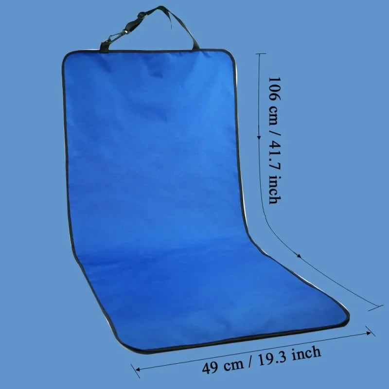 Waterproof Folding Dog Car Seat Cover — Front & Rear Carrier Mat for All Cars
