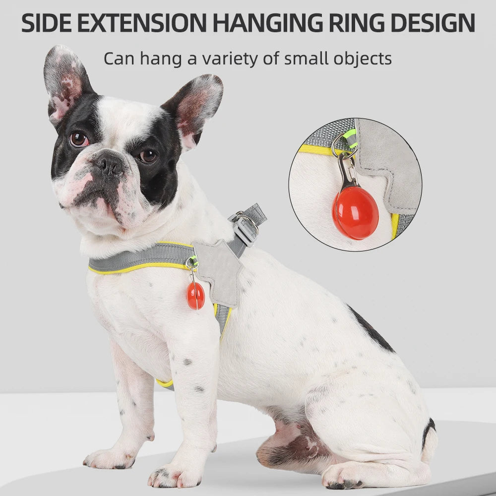 Reflective No-Pull Dog Car Harness Vest — Adjustable Safety Harness, XS to XL