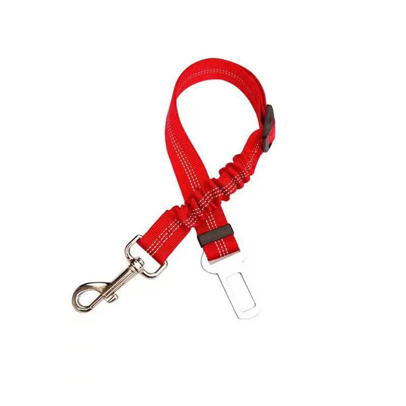 Nylon Dog Seat Belt Harness with Bungee Buffer — Reflective, Multiple Sizes