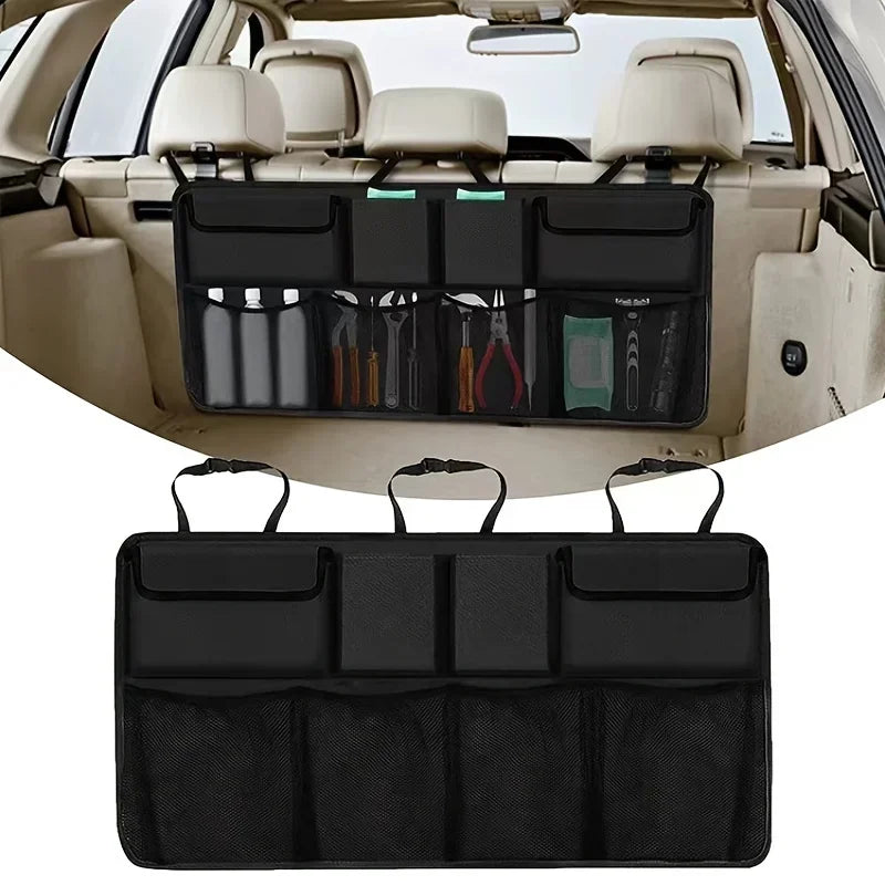 Car Trunk & Backseat Multi-Pocket Storage Organizer — High-Capacity Oxford
