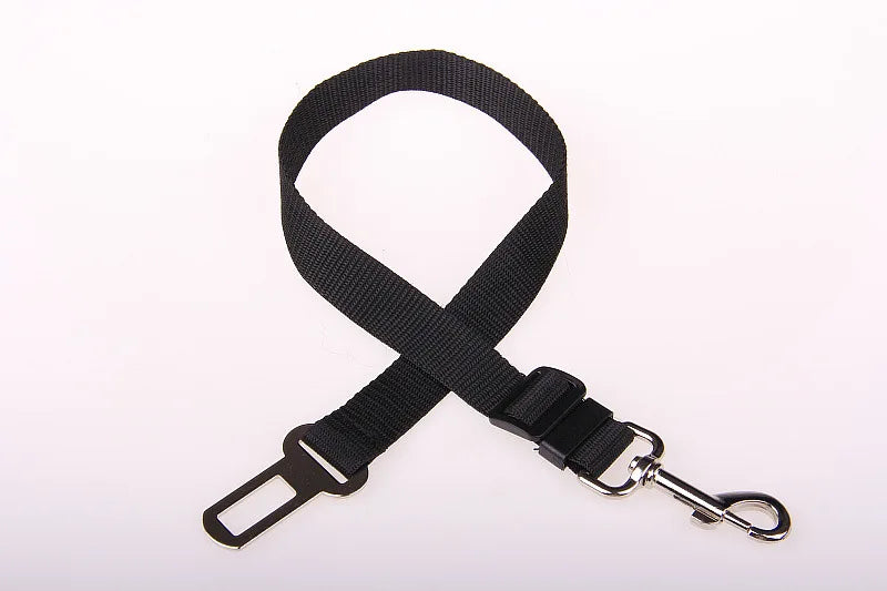 Universal Dog & Cat Car Safety Buckle Clip — Adjustable Nylon, 9 Sizes