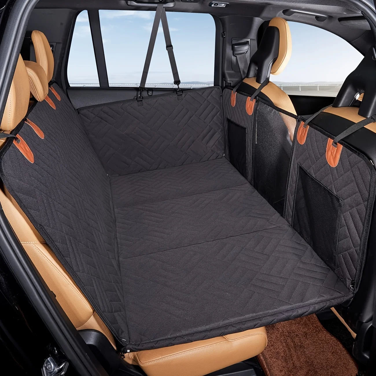 Durable Dog Car Hammock Seat Cover — Waterproof Scratch-Proof Easy Install