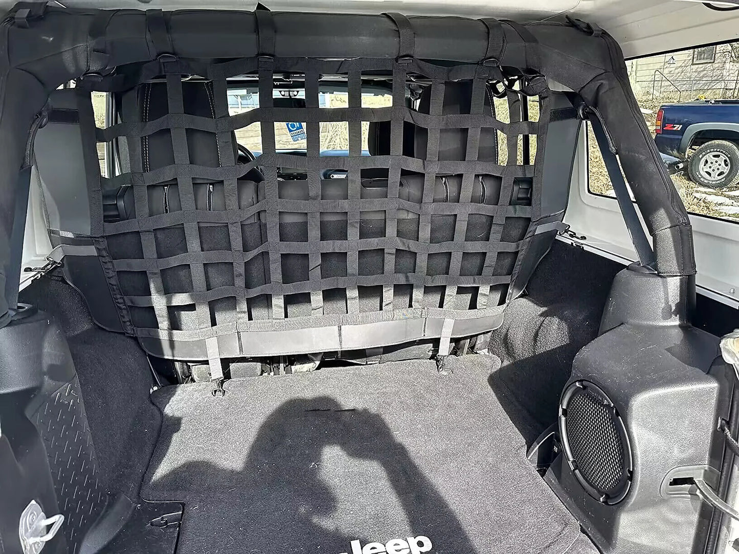 Dog Car Safety Barrier Net for Jeep Wrangler JK/JL/Gladiator 2007–2025