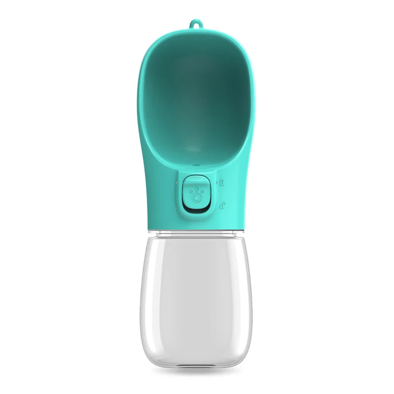 Portable Dog Water Bottle with Flip Bowl — Leakproof, 18 Colors Available