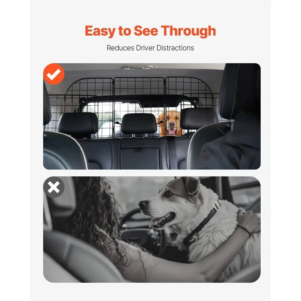 Adjustable Dog Car Barrier — 36 to 60 Inches, Trunk & Cargo Gate