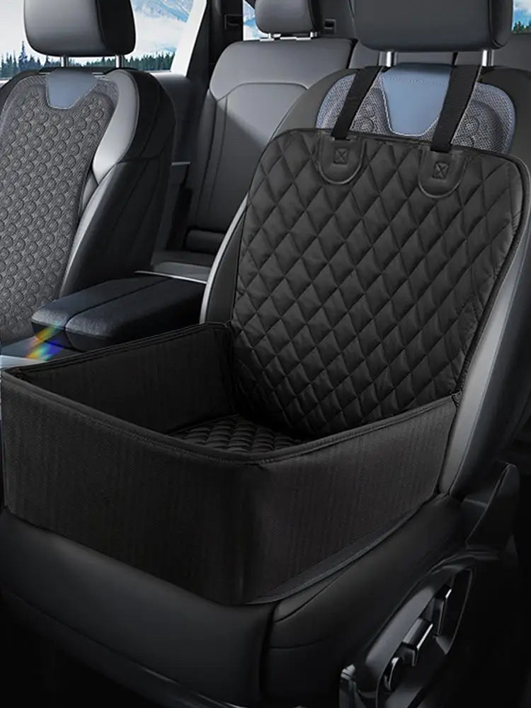 SUV Dog Booster Car Seat — Waterproof Carseat Cushion Carrier for Large Dogs