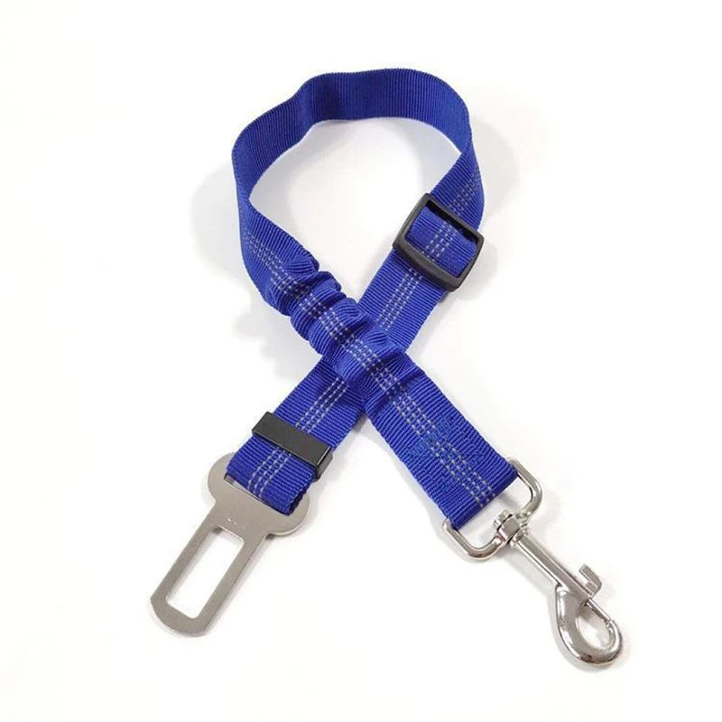 Premium Dog & Cat Car Safety Belt — Reflective Adjustable Traction Collar