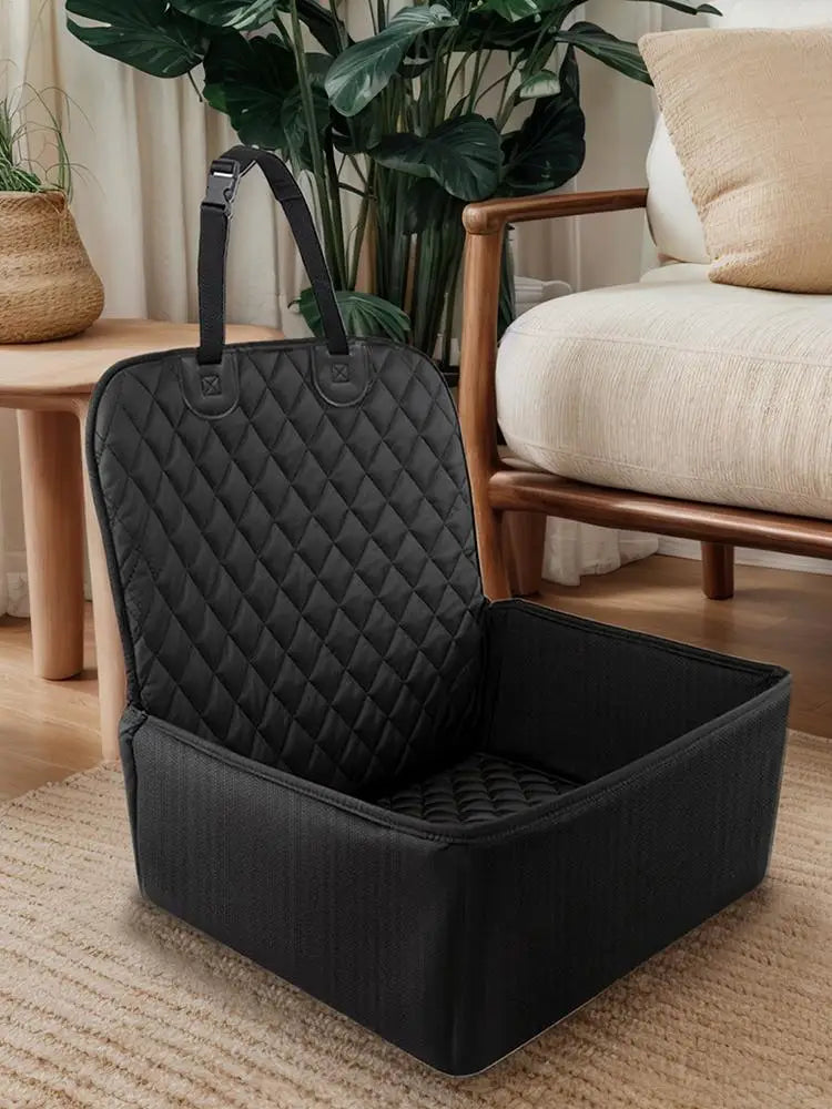 SUV Dog Booster Car Seat — Waterproof Carseat Cushion Carrier for Large Dogs