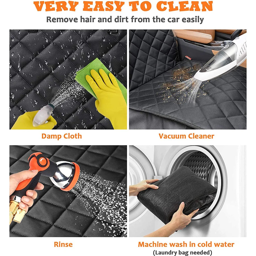 Quilted Waterproof Dog Front Seat Cover — Non-Slip Padded Protector for All Cars