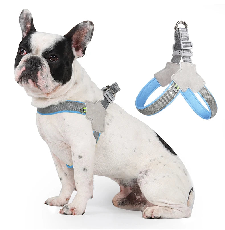 Reflective No-Pull Dog Car Harness Vest — Adjustable Safety Harness, XS to XL
