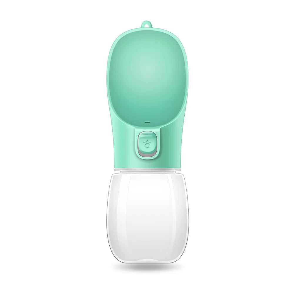 Portable Dog Water Bottle with Flip Bowl — Leakproof, 18 Colors Available
