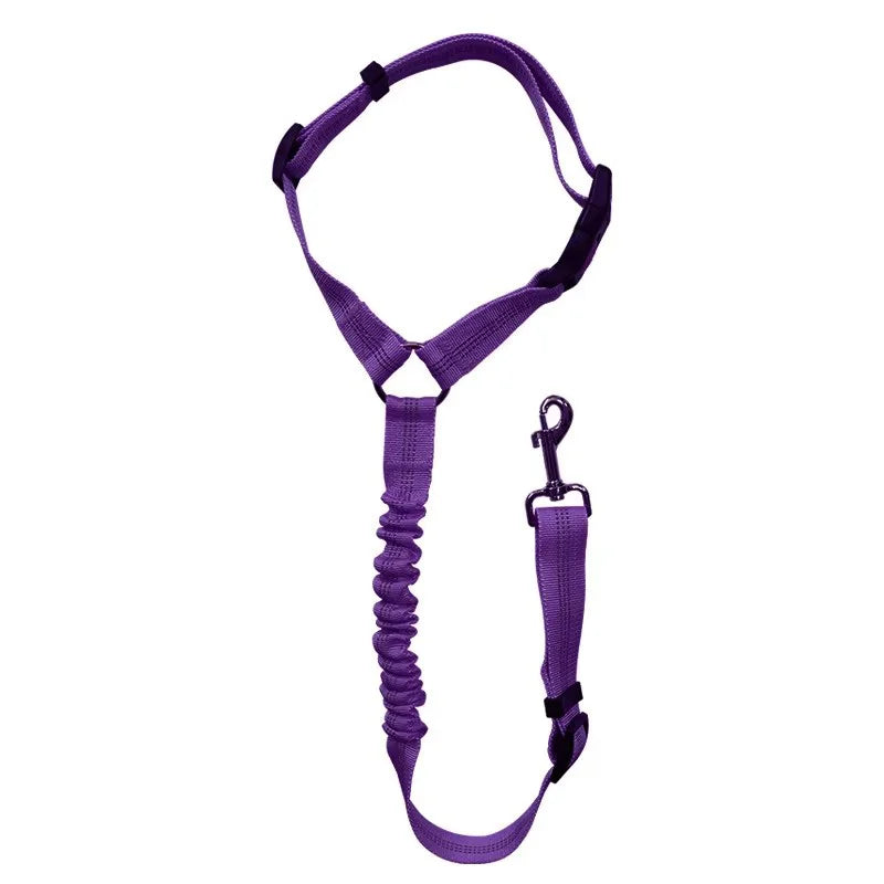Telescopic Dog Car Seat Belt — Anti-Burst Shock-Absorbing Safety Strap