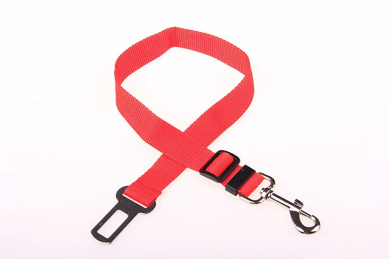 Universal Dog & Cat Car Safety Buckle Clip — Adjustable Nylon, 9 Sizes