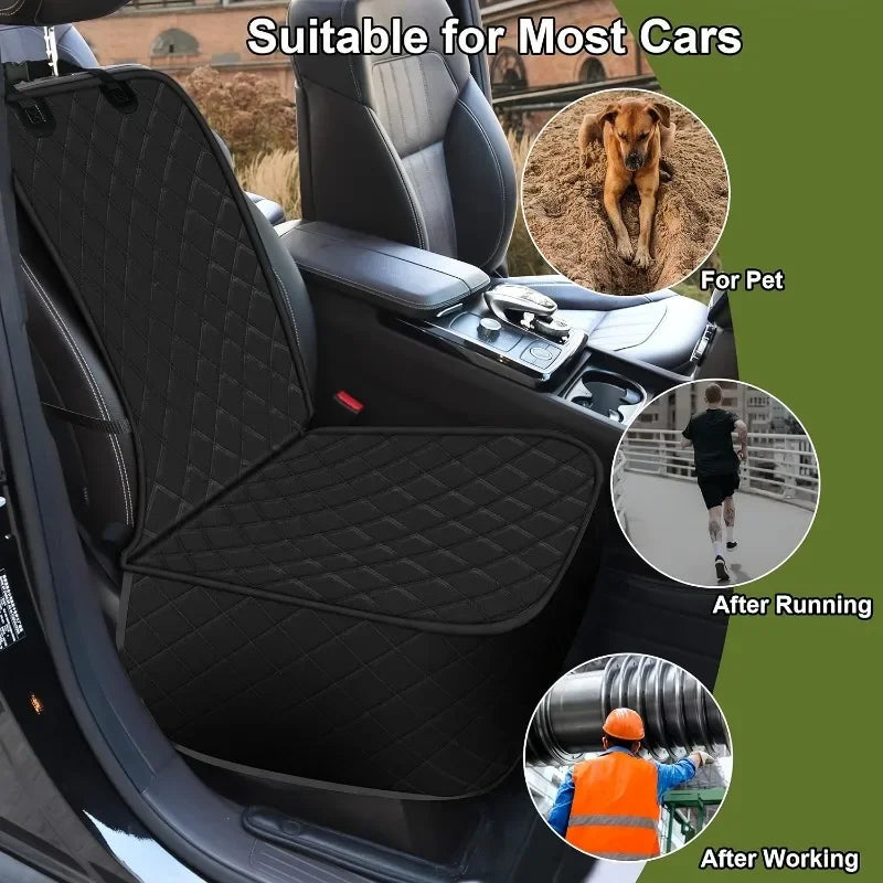Dog Front Passenger Seat Protector — Non-Slip Waterproof Car Seat Cover