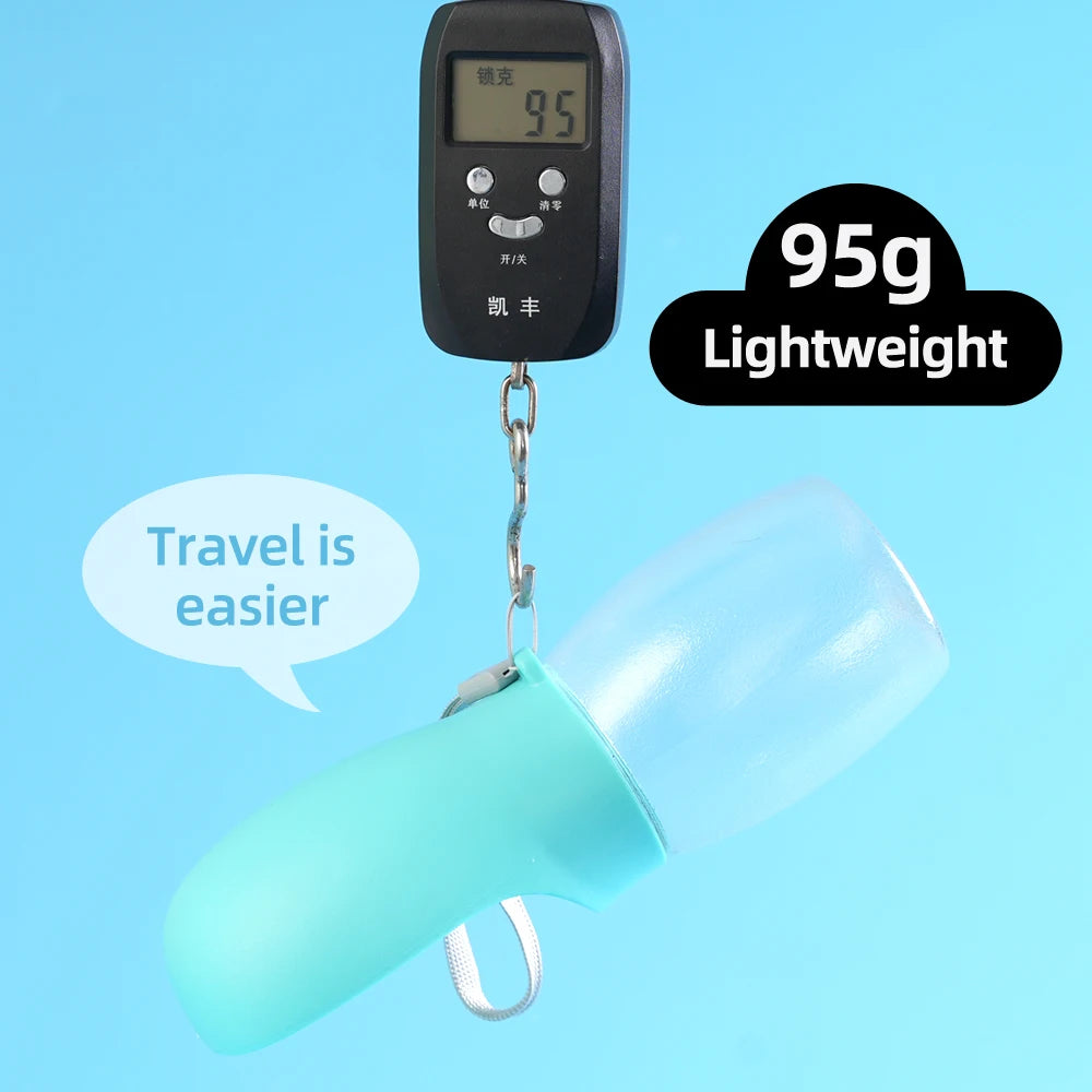 Portable Dog Travel Water Bottle — Leak-Proof with Flip Bowl