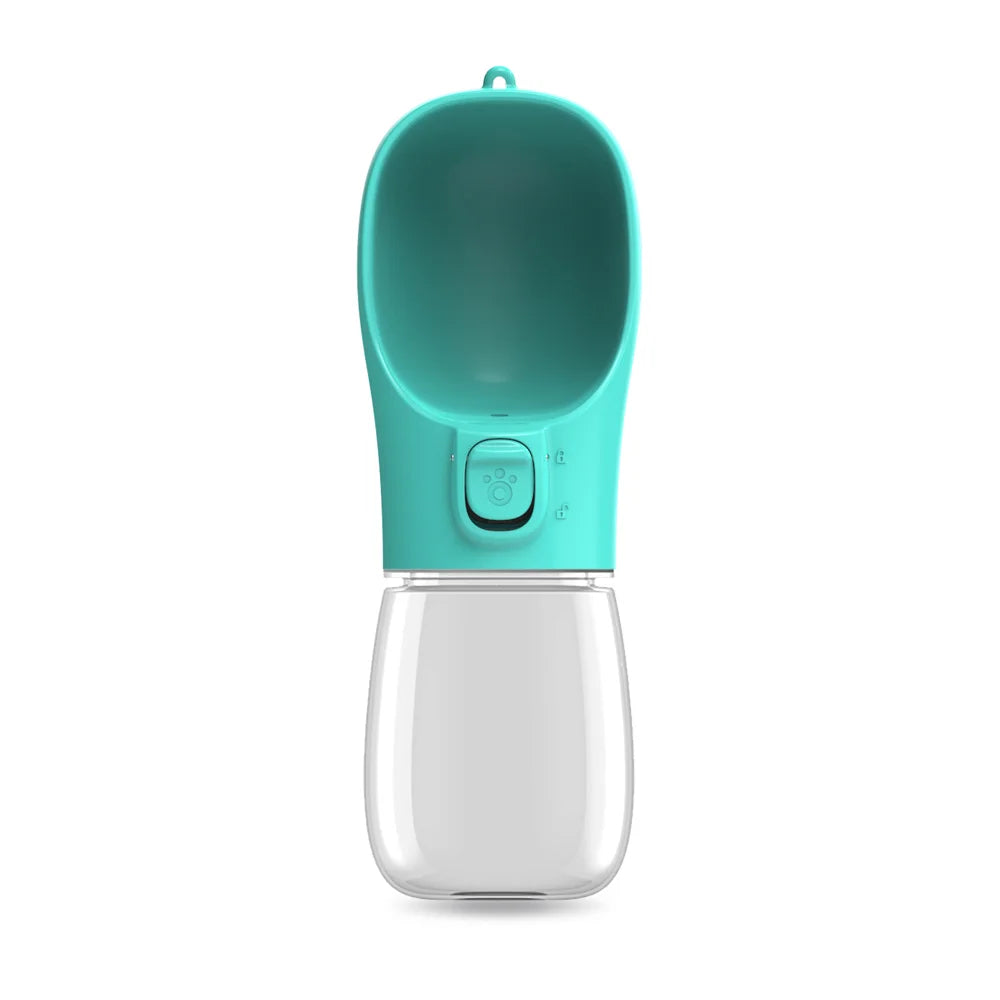 Portable Dog Water Bottle with Flip Bowl — Leakproof, 18 Colors Available