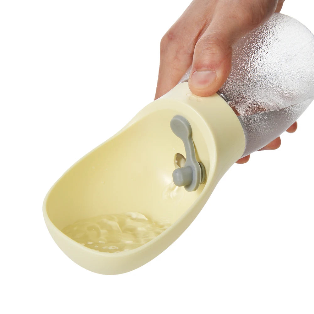 Portable Dog Travel Water Bottle — Leak-Proof with Flip Bowl