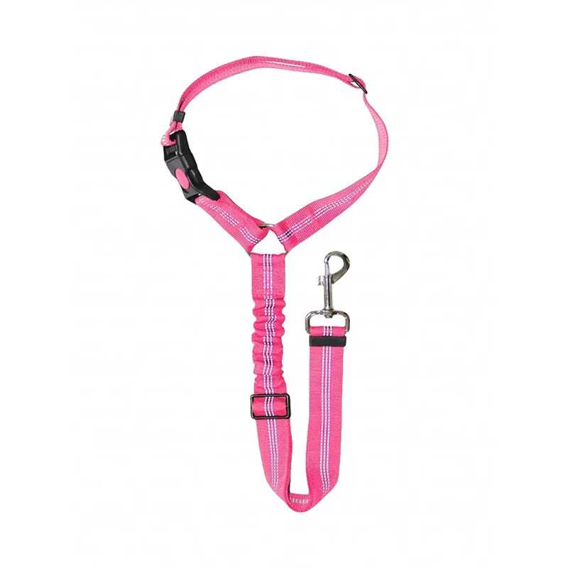 Telescopic Dog Car Seat Belt — Anti-Burst Shock-Absorbing Safety Strap