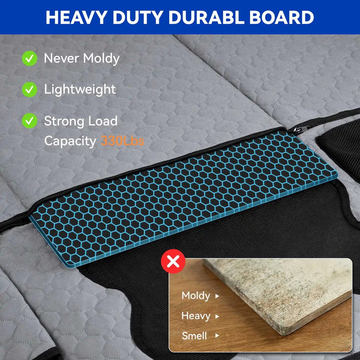 Dog Back Seat Extender & Bed — Travel Protector Mat