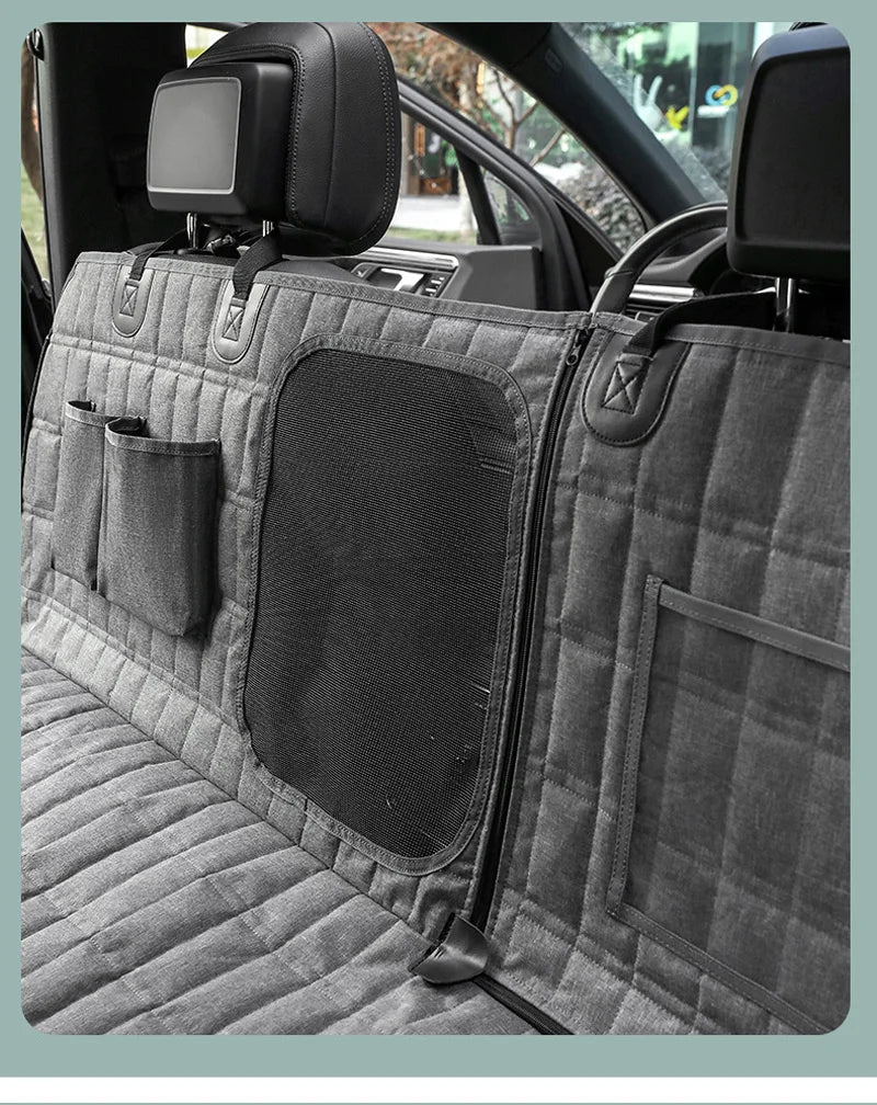 Large Dog Car Seat Hammock — Waterproof Anti-Slip Travel Protector Mat