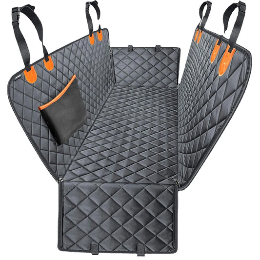 Heavy-Duty Dog Car Hammock Seat Cover — 600D Scratch-Proof Waterproof Back Seat