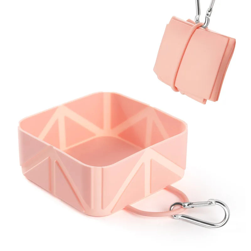Collapsible Silicone Dog Travel Bowl — Portable & Foldable, 2-Pack