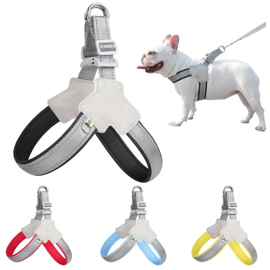 Reflective No-Pull Dog Car Harness Vest — Adjustable Safety Harness, XS to XL