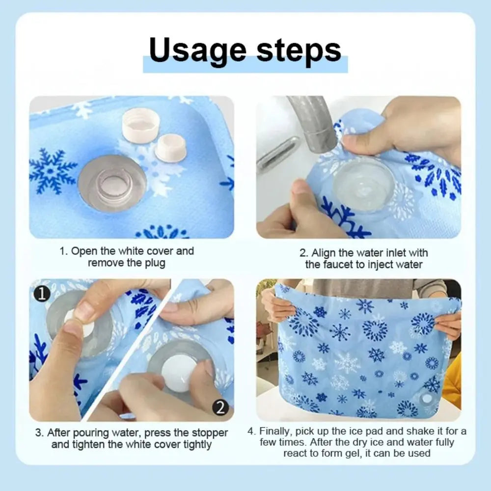 Self-Cooling Pet Mat with Water Gel — Ice Pad for Dogs & Cats, S to XL