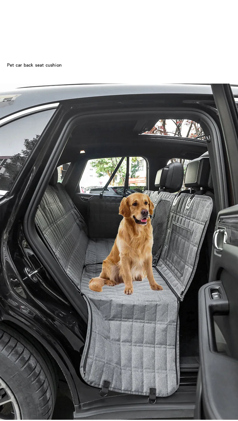 Large Dog Car Seat Hammock — Waterproof Anti-Slip Travel Protector Mat