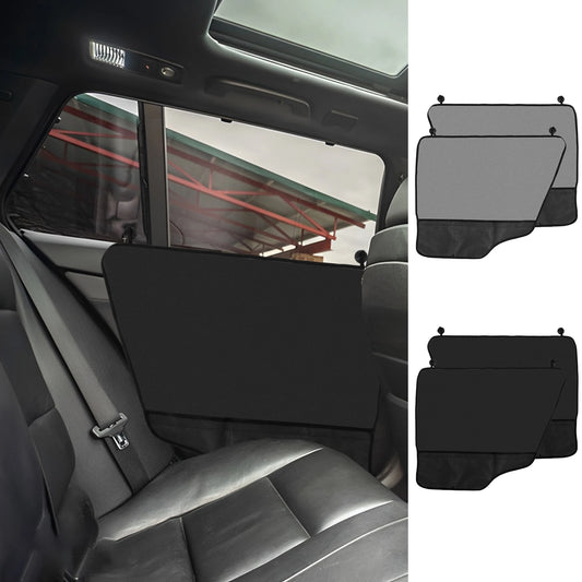 Dog Car Door Protector 2-Pack — 600D Oxford Washable with Pocket