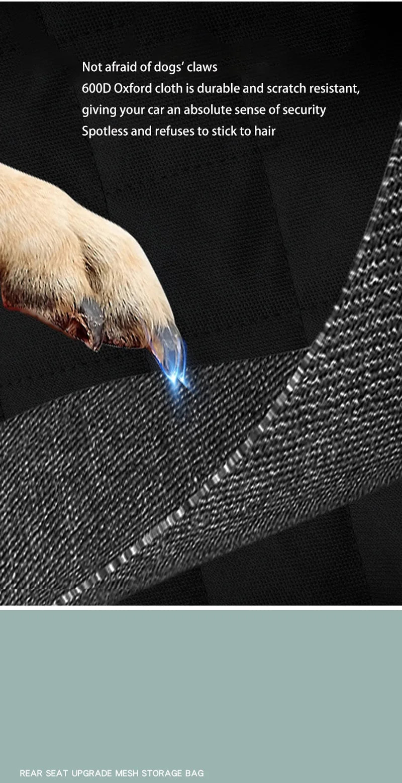 Large Dog Car Seat Hammock — Waterproof Anti-Slip Travel Protector Mat