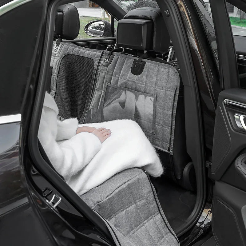 Large Dog Car Seat Hammock — Waterproof Anti-Slip Travel Protector Mat