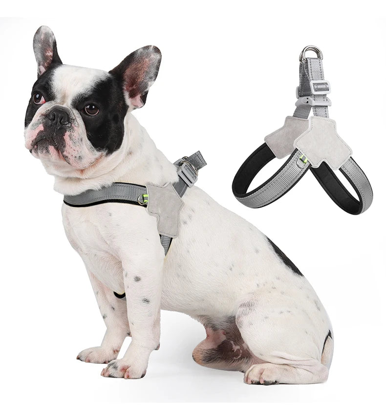 Reflective No-Pull Dog Car Harness Vest — Adjustable Safety Harness, XS to XL