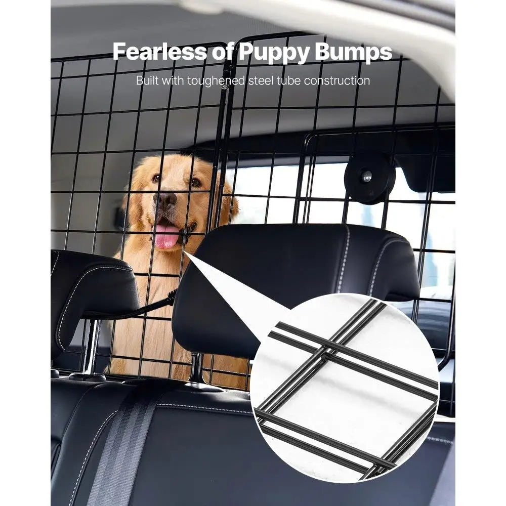 Adjustable Dog Car Barrier — 36 to 60 Inches, Trunk & Cargo Gate