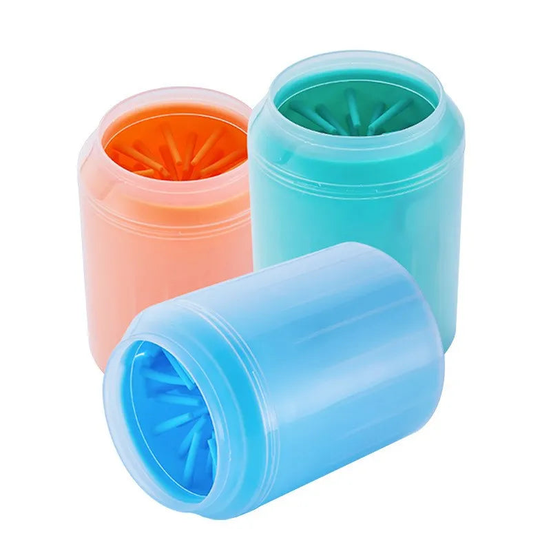 Portable Dog Paw Cleaner Cup — Soft Silicone Foot Washing Brush, 9 Sizes