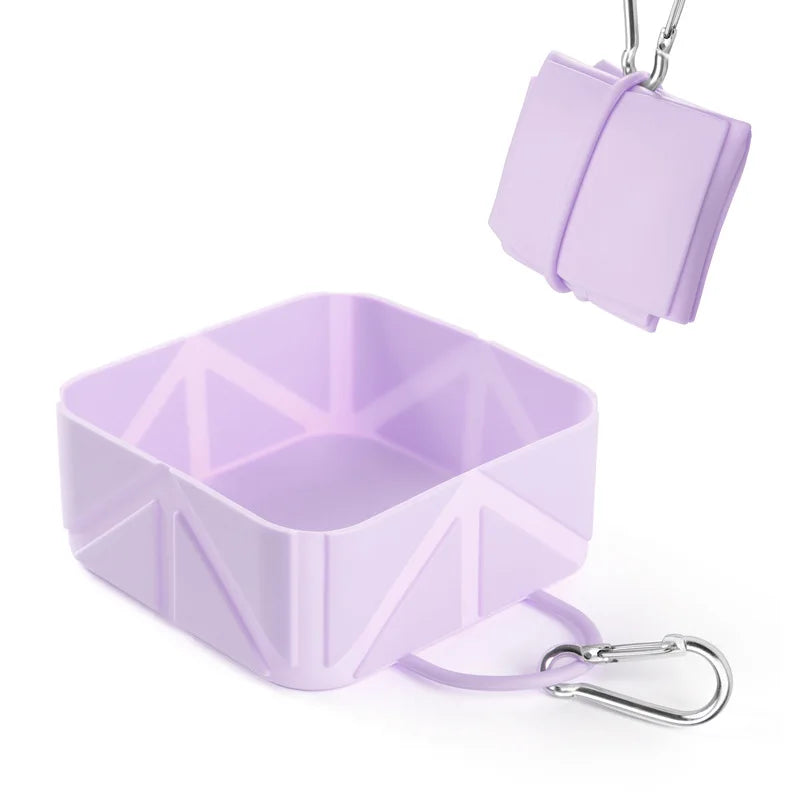 Collapsible Silicone Dog Travel Bowl — Portable & Foldable, 2-Pack