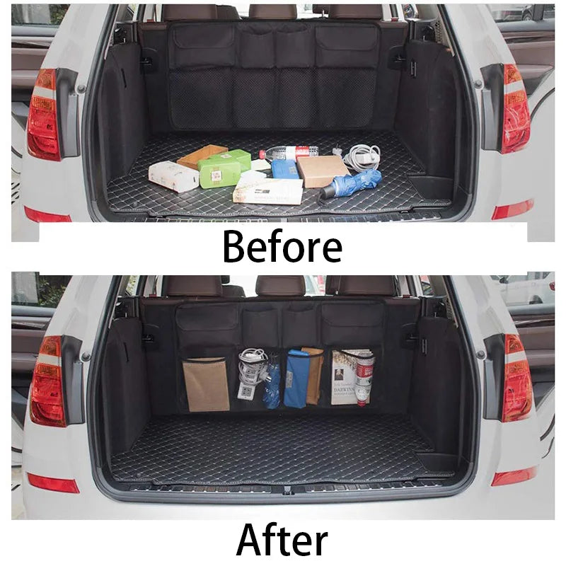 Car Trunk & Backseat Multi-Pocket Storage Organizer — High-Capacity Oxford