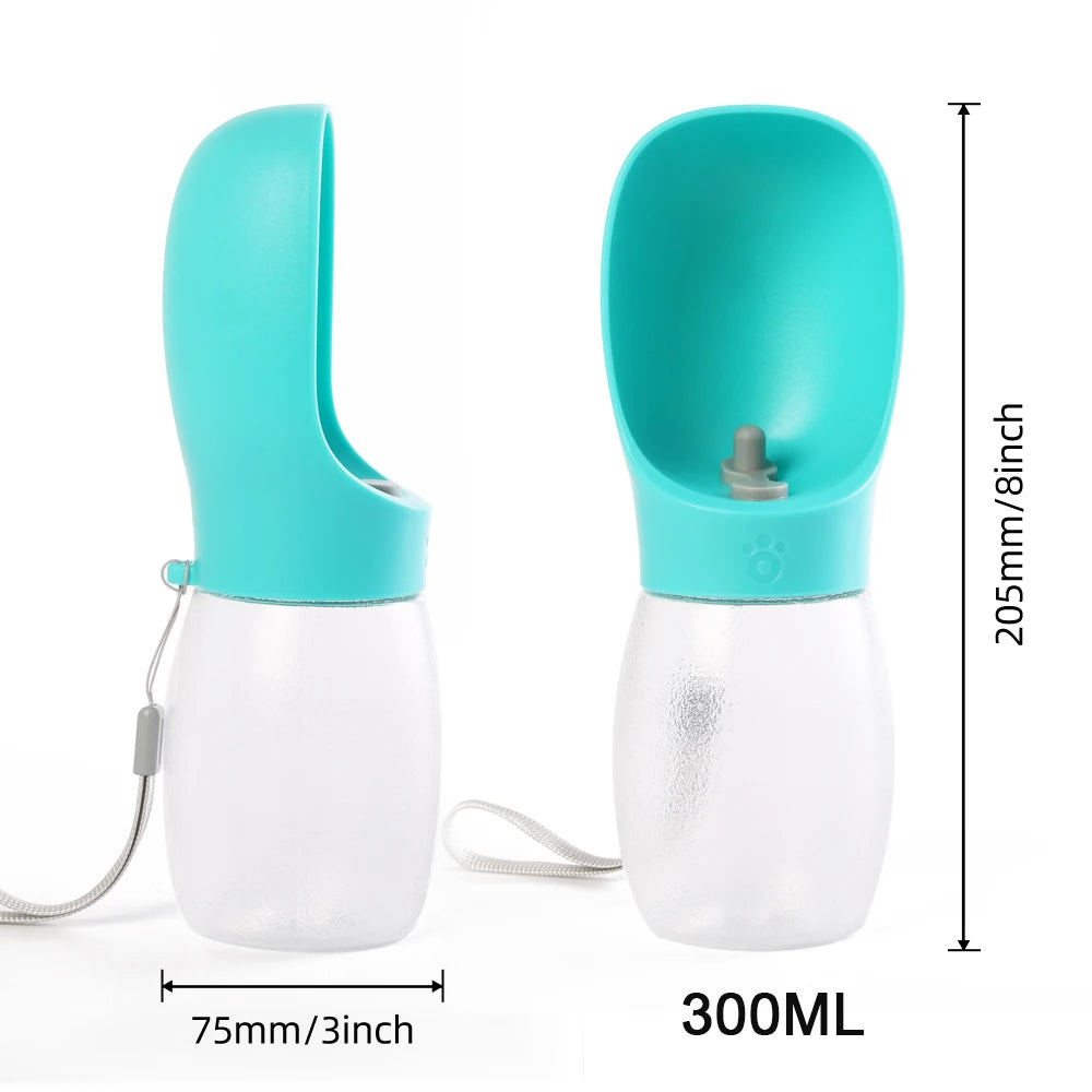 Portable Dog Travel Water Bottle — Leak-Proof with Flip Bowl