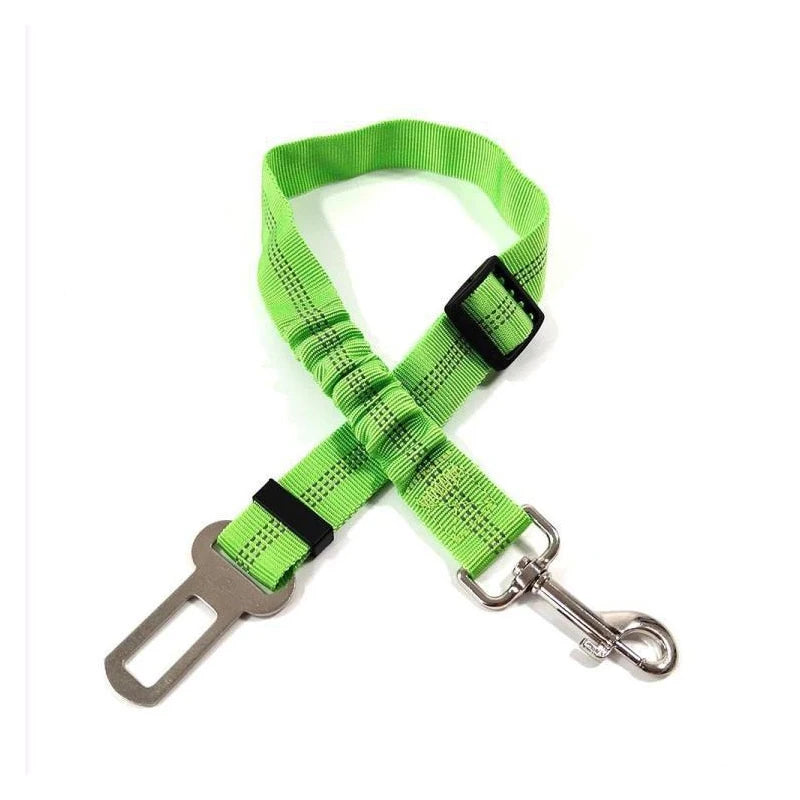 Nylon Dog Seat Belt Harness with Bungee Buffer — Reflective, Multiple Sizes