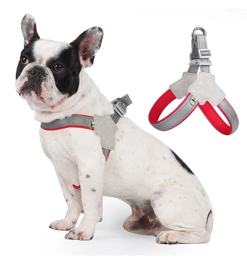 Reflective No-Pull Dog Car Harness Vest — Adjustable Safety Harness, XS to XL