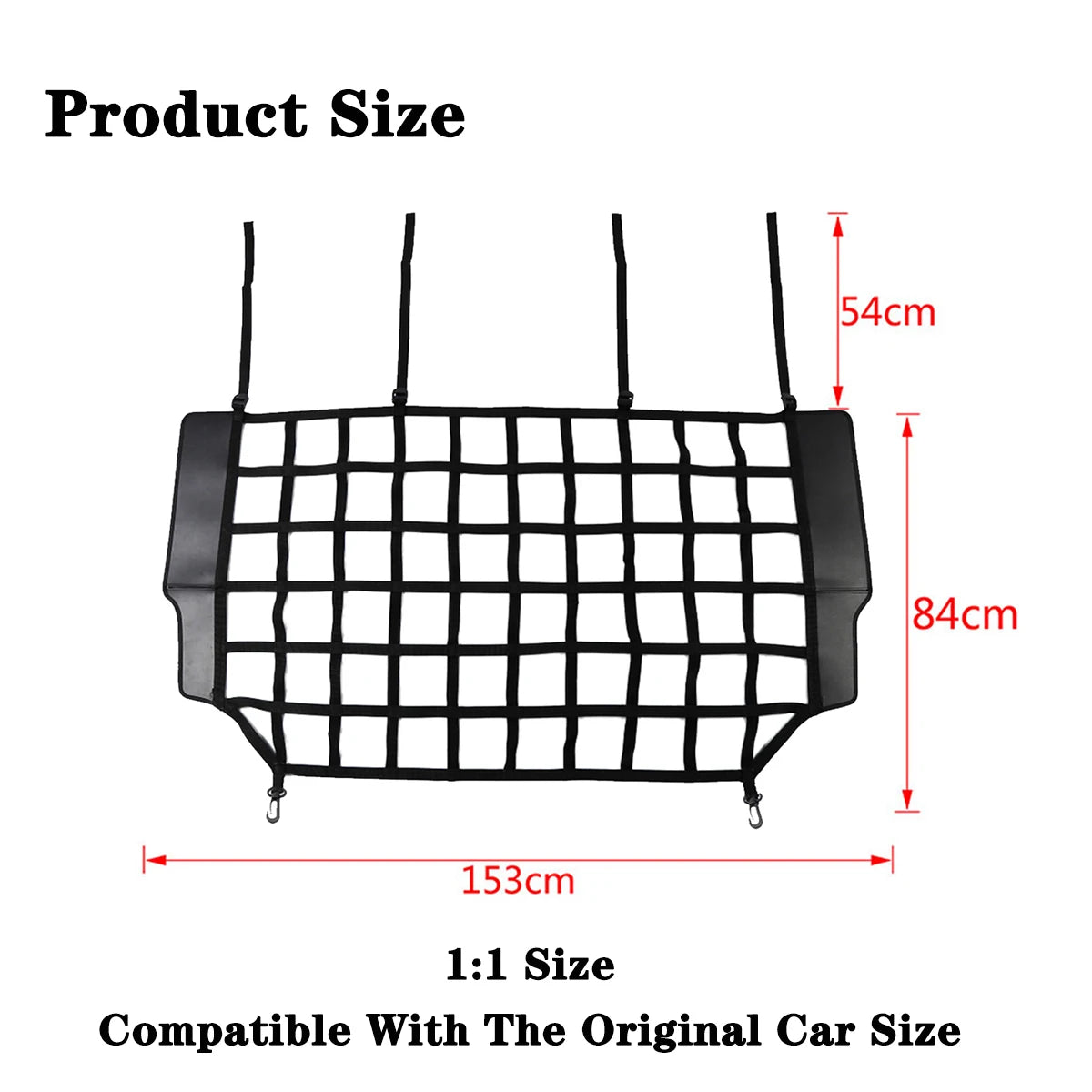 Dog Car Safety Barrier Net for Jeep Wrangler JK/JL/Gladiator 2007–2025