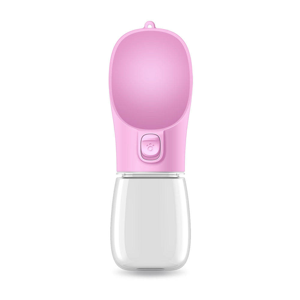 Portable Dog Water Bottle with Flip Bowl — Leakproof, 18 Colors Available