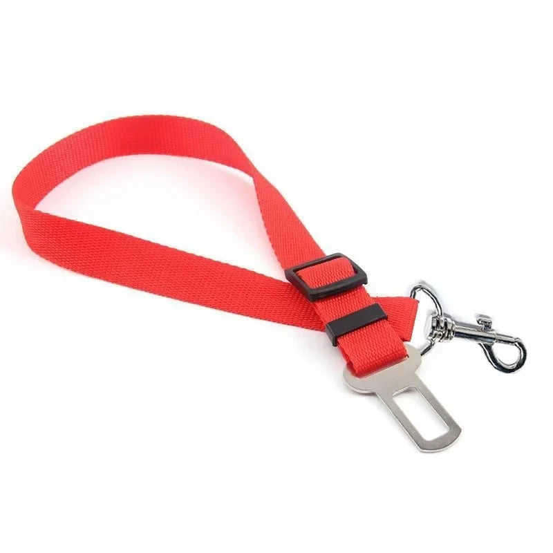 Retractable Dog Car Seat Belt — Adjustable Safety Harness Leash for Car Travel