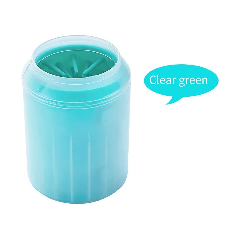 Portable Dog Paw Cleaner Cup — Soft Silicone Foot Washing Brush, 9 Sizes