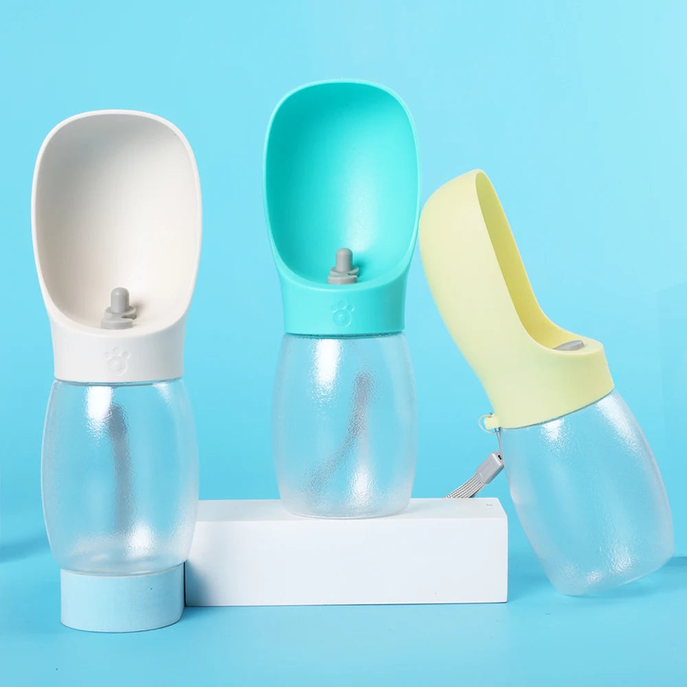 Portable Dog Travel Water Bottle — Leak-Proof with Flip Bowl