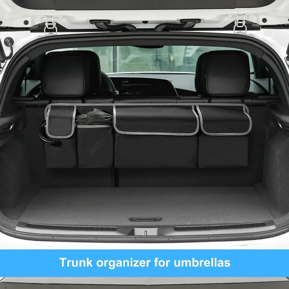 SUV Backseat Trunk Organizer — Durable Multi-Pocket Hanging Storage Bag